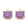 Eco-Friendly Zinc Alloy  Pendants LS-ENAM-R051-01-07G-NR-2