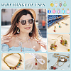 90Pcs 9 Colors Dyed Synthetic Moonstone Round Charms PALLOY-PH01809-5