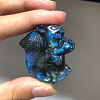 Dyed Natural Labradorite Carved Display Decorations PW-WG38302-05-1