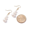 Natural Pearl Beads Dangle Earrings for Women EJEW-JE04755-3