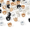 48Pcs 4 Colors Tibetan Style Alloy Europran Beads FIND-TA0010-46-3