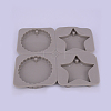 Star and Flat Round Silicone Pendant Molds DIY-WH0171-36-1