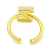 Rack Plating Brass Open Cuff Rings for Women RJEW-F162-01G-Z-3