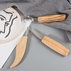 Stainless Steel Woodcarving Cutter TOOL-WH0118-20-4