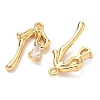 Brass Micro Pave Cubic Zirconia Pendants KK-A281-11G-01-2