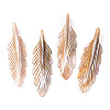 Natural Freshwater Shell Pendants SHEL-N026-140-1