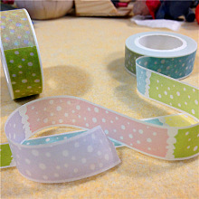 Polka Dot Pattern DIY Scrapbook Decorative Paper Tapes DIY-A002-KK1522