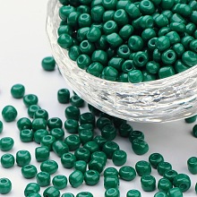 12/0 1.5~2mm Baking Paint Glass Seed Beads Loose Spacer Beads X-SEED-S001-K26
