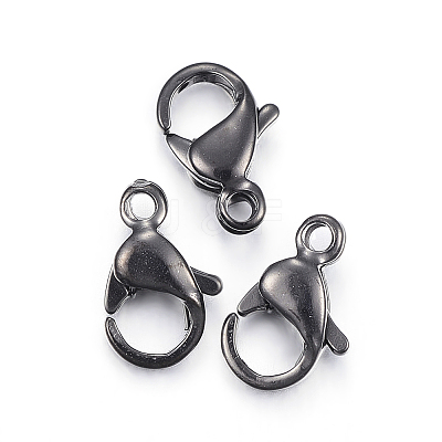 304 Stainless Steel Lobster Claw Clasps Ion Plating(IP) Y-STAS-H353-G-02B-1