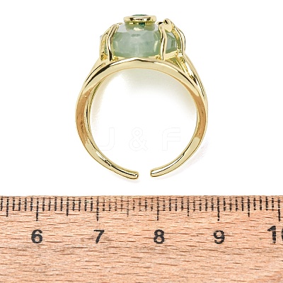 Natural Green Aventurine Cuff Rings GG-CBA5FCC-03G-02-1