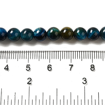 Grade AB+ Dyed Natural Tiger Eye Beads Strands G-G102-A02-02-1