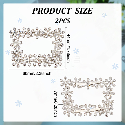 Alloy Crystal Rhinestone Shoe Decoration ALRI-FG0001-03A-1