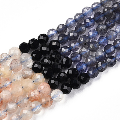 Natural Mixed Gemstone Beads Strands G-D080-A01-02-38-1