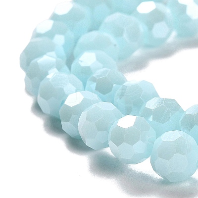 Electroplate Opaque Glass Beads Strands EGLA-A035-P6mm-A10-1