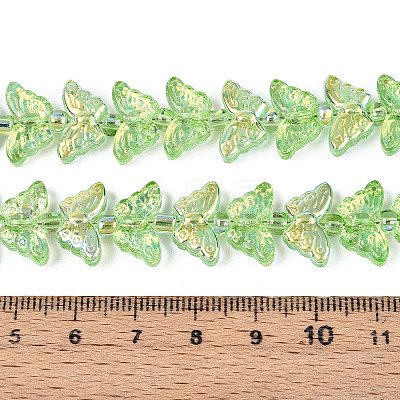 Transparency Electroplate Glass Beads Strands GLAA-T023-39A-07-1