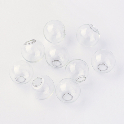 Round Mechanized One Hole Blown Glass Globe Ball Bottles X-BLOW-R001-14mm-1