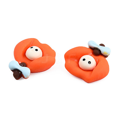 Opaque Resin Cabochons CRES-N022-178-1