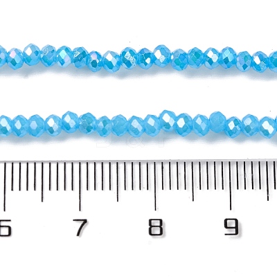 Baking Electroplate Glass Beads Strands X-DGLA-A039-J4mm-B12-1