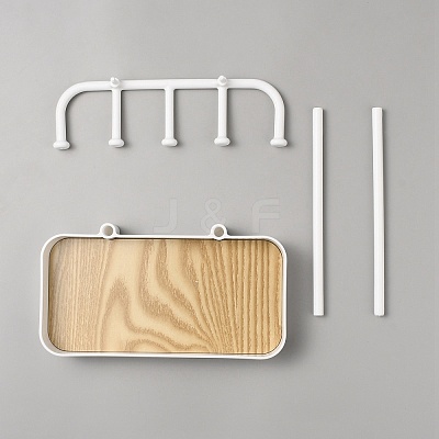 Plastic Earring Display Stands EDIS-WH0016-063B-1