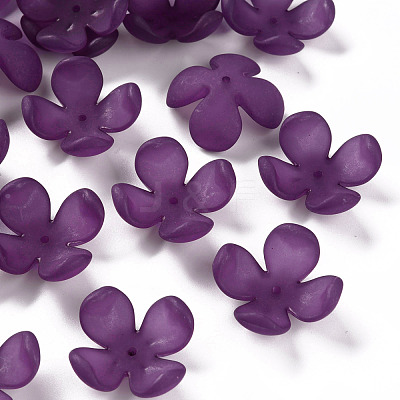 Frosted Acrylic Bead Caps MACR-S371-06A-743-1