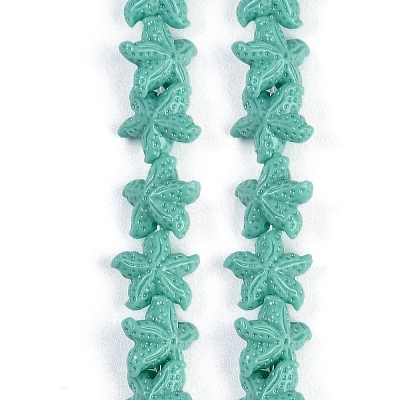 Synthetic Coral Dyed Carved Beads Strands CORA-K009-06A-05-1