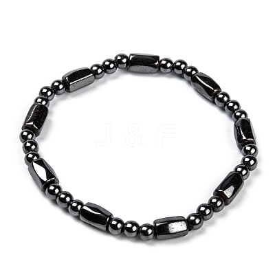 Magnetic Hematite Bracelets X-BJEW-Q005-1