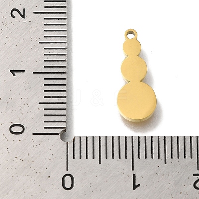 Ion Plating(IP) 304 Stainless Steel Manual Polishing Charms STAS-M059-04G-02-1