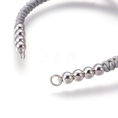 Nylon Cord Braided Bead Bracelets Making BJEW-F360-FP03-1