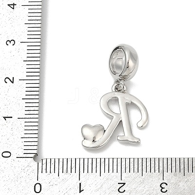 Brass European Dangle Charms LS-KK-Z097-01R-GP-1