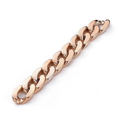 Handmade Plastic Curb Chains AJEW-JB00525-04-1