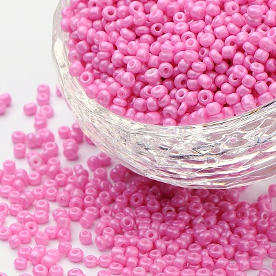 (Repacking Service Available) Baking Paint Glass Seed Beads SEED-C024-A-K2-1