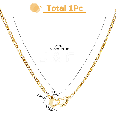 304 Stainless Steel Chain Necklaces NJEW-HS00006-1
