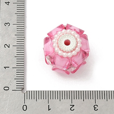 Transparent Acrylic Beads CLAY-NH0003-04S-06-1