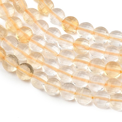Natural Lemon Quartz(Heated) Beads Strands GG-NH0007-E01-01-1