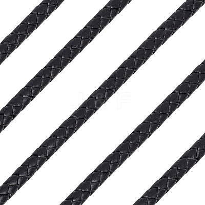 5M Braided Round PU Leather Jewelry Cord OCOR-GF0004-96B-01-1