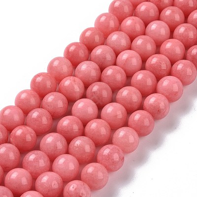 Natural Malaysia Jade Beads Strands G-A146-6mm-B08-1
