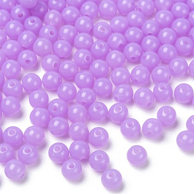 Fluorescent Acrylic Beads MACR-R517-6mm-09-1