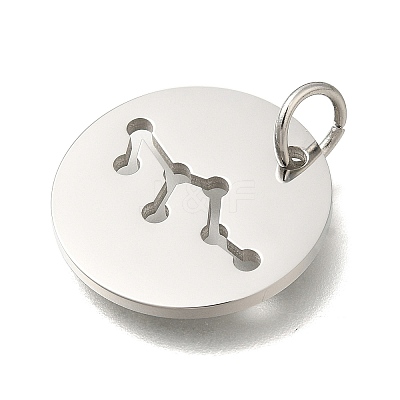Anti-Tarnish 304 Stainless Steel Pendants STAS-M074-02A-P-1