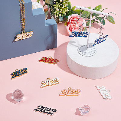Alloy Enamel Pendants PALLOY-SC0002-94-RS-1