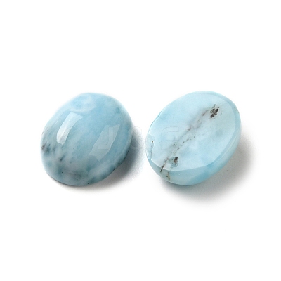 Natural Larimar Cabochons G-E616-06A-1