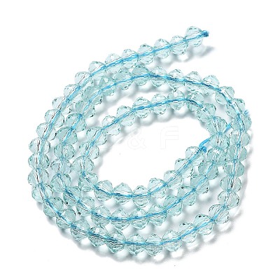 Transparent Glass Beads Strands GLAA-A014-03E-1
