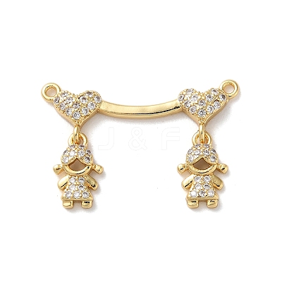 Brass Pave Cubic Zirconia Pendants KK-M287-06G-B-1