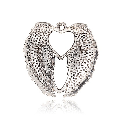 Heart Wing Tibetan Style Alloy Pendants PALLOY-I114-52AS-1