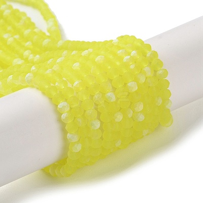 Imitation Jade Glass Beads Strands EGLA-A034-T2mm-MB29-1