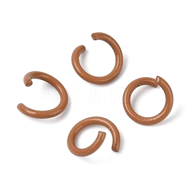 Spray Painted Iron Open Jump Rings IFIN-T017-04B-05-1