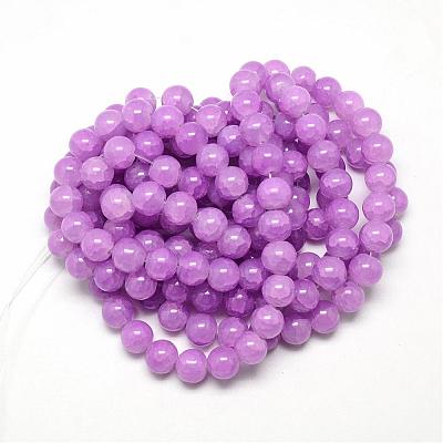 Baking Paint Crackle Glass Bead Strands DGLA-Q023-4mm-YS11-1