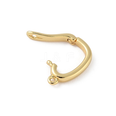 Brass Twister Clasps KK-L245-38G-1