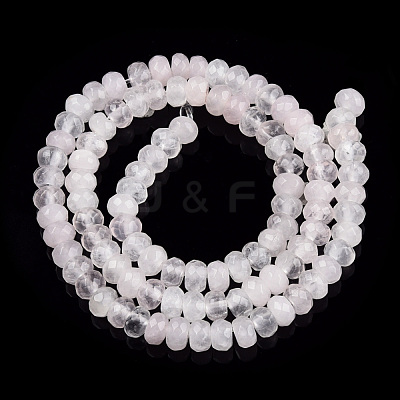 Natural Rose Quartz Bead Strands X-G-R402-4x6-16-1