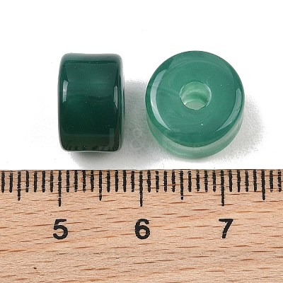Two-Color Opaque Acrylic Imitation Gemstone Beads AC-CBA3EFE-02S-1