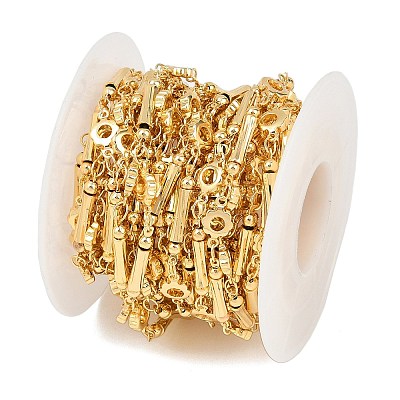 Brass Flower Link Chains CHC-B025-02G-1